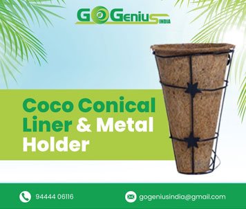 Coco Conical Liner & Metal Holder