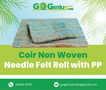 Coir Non Woven Needle Felt Roll with PP